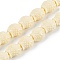 Synthetic Coral Carved Beads Strands, Dyed, Fish, Lemon Chiffon, 14x13x9mm, Hole: 1.4mm, about 30pcs/strand, 14.5~15 inch