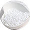 Macaron Baking Paint Glass Seed Beads, Fringe Teardrop Beads, White, 5mm, 10g/Set