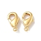 Brass Lobster Claw Clasps, Cadmium Free & Nickel Free & Lead Free, Real 18K Gold Plated, 10x5x2.5mm, Hole: 1mm
