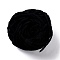 Soft Crocheting Yarn, Thick Knitting Yarn for Scarf, Bag, Cushion Making, Black, 7~8mm, 65.62 yard(60m)/roll