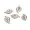 Non-Tarnish 304 Stainless Steel Pendants, Leaf, Stainless Steel Color, 23.8x13.5x4.2mm, Hole: 1mm