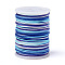 Segment Dyed Polyester Thread, Braided Cord, Colorful, 0.8mm, about 10.93 yards(10m)/roll
