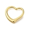 Rack Plating Brass Pendants, Lead Free & Cadmium Free, Long-Lasting Plated, Heart, Real 18K Gold Plated, 19.5x21.5x3mm, Hole: 14x17mm