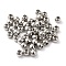 Brass Beads, Cadmium Free & Nickel Free & Lead Free, Round, Platinum, 4mm, Hole: 1.6mm