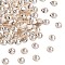 Preciosa® MAXIMA Crystal No Hotfix Flatback Stones, Czech Crystal, Dura Foiling, Round(438 11 615 Chaton Rose), 00520 Light Gold Quartz, SS16(3.8~4mm)