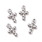 Non-Tarnish 304 Stainless Steel Charms, Cross, Stainless Steel Color, 12.5x7.5x2mm, Hole: 1.2mm