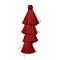 Polyester Tassel Pendants, FireBrick, 84~85x28~35mm