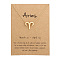 Twelve Constellations Alloy Pendant Necklaces, Golden, Aries, 15.75 inch(40cm)