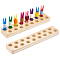 Wood Clip Floss Holder, Rectangle, Blanched Almond, 27x6x1.8cm