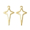 201 Stainless Steel Pendants, Hollow Star Charms, Golden, 16.5x9x0.5mm, Hole: 1.2mm