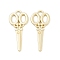 Alloy Pendants, Long-Lasting Plated, Lead Free & Cadmium Free, Scissor, Light Gold, 34x15x1.5mm, Hole: 2.5x3mm