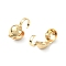 Brass Bead Tips, Calotte Ends, Clamshell Knot Cover, Cadmium Free & Nickel Free & Lead Free, Round, Real 18K Gold Plated, 9x5mm, Hole: 3mm, Inner Diameter: 4mm
