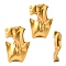 High End Resin Side Body Model Portrait Jewelry Stand, for Creative Jewelry Stand Jewelry Organizer Display Rack, Gold, 19.1x6.7x28.2cm