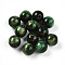Resin Beads, Round, Two Tone, Green, 10mm, Hole: 2mm