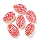 Printed Natural Shell Beads, Shell Shape, No Hole/Undrilled, Square, 16~24x11~15x7~8mm, Hole: 1~2mm