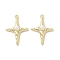 Rack Plating Alloy Pendants, with ABS Imitation Pearl, Cadmium Free & Nickel Free & Lead Free, Star, Golden, 28.5x20x6.5mm, Hole: 1.6mm