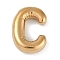 Ion Plating(IP) 304 Stainless Steel Pendants, Real 18K Gold Plated, Letter C, 18x13x4.5mm, Hole: 2.5mm