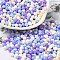 6/0 Opaque Baking Paint Glass Seed Beads, Teardrop, Mixed Color, 4.5~5x4x3~3.5mm, Hole: 0.9mm, about 125pcs/10g