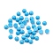 Synthetic Turquoise Cabochons, Hlaf Round, 3x2.5mm