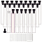 Perfume Dispensing Kits, including 80 Sets Glass Refillable Bottle, Sample Vials, with 10Pcs 2ml Disposable Plastic Dropper, Clear, Vial: 1x6.7cm, Capacity: 3ml(0.10fl. oz)