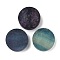 Natural Fluorite Cabochons, Flat Round, 25x7~10.5mm