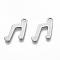 Tarnish Resistant 201 Stainless Steel Pendants, Laser Cut, Musical Note, Stainless Steel Color, 13x9x0.5mm, Hole: 1.4mm