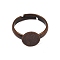 Adjustable Brass Ring Components, Lead Free, Cadmium Free and Nickel Free, Red Copper, 3x14mm,US Size 3(14mm)