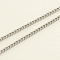 Tarnish Resistant 304 Stainless Steel Curb Chains, with Spool, Unwelded, Stainless Steel Color, 4x3x0.8mm, about 82.02 Feet(25m)/roll