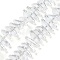 Electroplate Glass Beads Strands, Triangle, AB Color Plated, Clear, 9x15.5~16x2.8~3mm, Hole: 1mm, about 119~131pcs/strand, 24.21''~24.41''(61.5~62cm)