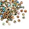 Picasso Glass Seed Beads, Round Hole, Teardrop, Mixed Color, 5x4.5x4mm, Hole: 1.4mm, 120pcs/set