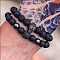 Black Matte Bracelet Micro Pave Zircon Crown, Rhinestone Ball, Dice, Lion Head Bracelet