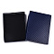 Rhombus Textured Cardboard Jewelry Boxes, with Black Sponge, for Jewelry Gift Packaging, Rectangle, Prussian Blue, 16x12x3.2cm, Inside: 15.3×11.3cm.