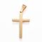 Ion Plating(IP) 304 Stainless Steel Pendants, Cross, Real 18K Gold Plated, 32x20x3mm, Hole: 4mm
