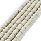 Natural Lava Rock Beads Strands, Dyed, Column, Beige, 14~15x8mm