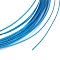 5M Aluminum Wire, Flat, for DIY Craft, Deep Sky Blue, 1x0.3mm, about 16.40 Feet(5m)/Roll