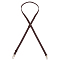 Adjustable PU Leather Bag Straps, with Alloy Swivel Clasps, Coconut Brown, 105~120.8x1.5x0.45cm