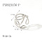 Vintage Stainless Steel Open Cuff Rings Simple Luxury Fashion Accessory, Stainless Steel Color, Inner Diameter: 19.8mm