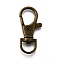 Alloy Swivel Clasps, with Lobster Claw Clasps, Antique Bronze, 34.5x15x5.5mm
