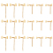 UNICRAFTALE 12 Sets 2 Styles Golden 304 Stainless Steel Chain Extender 30/50mm Extension Chain With Lobster Claw Clasps, Ribbon Ends, Chain Extender For Necklace Bracelet Jewellery Making