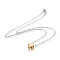 304 Stainless Steel Pendant Necklaces, with Lobster Claw Clasps and Cable Chains, Star, Golden & Stainless Steel Color, 17.9 inch(45.5cm), Pendant: 11.5x11.5x6mm