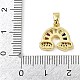 Латунные микро проложить кубического циркония подвески KK-L231-02G-3