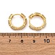 Латунные серьги-кольца из прозрачного кубического циркония EJEW-R025-17G-5