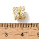 Латунные стеклянные бусины KK-B098-03G-02-3