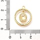 Латунные микро проложить кубического циркония подвески KK-G519-05G-01-3