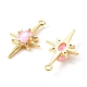 Латунные микро проложить кубического циркония подвески KK-M277-08G-03-2