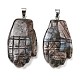 Резные подвески из натурального лабрадорита G-K369-01P-01-1
