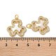 Латунные микропаве прозрачные подвески с фианитом KK-B083-17G-02-3