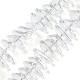 Стеклянные бусины с гальваническим покрытием  GLAA-K061-04A-AB01-1