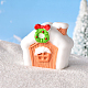 Фигурка дома из смолы в рождественском стиле XMAS-PW0001-091P-1
