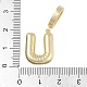 Латунные микропаве прозрачные подвески с фианитом KK-M289-01U-G-3